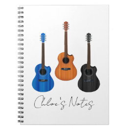 Guitar Trio Spiral Foto Notebook Notizblock