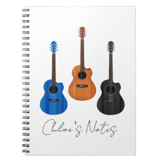 Guitar Trio Spiral Foto Notebook Notizblock