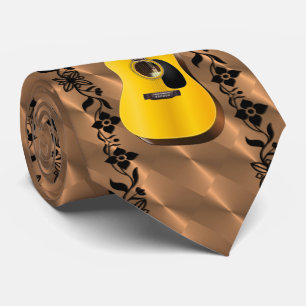 GUITAR VINE AUF BRASS KRAWATTE