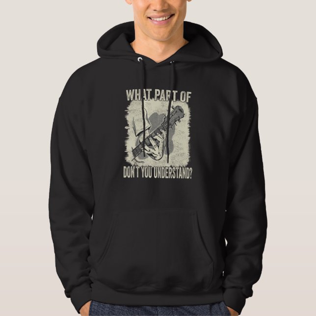 Guitar What Part Of The Chord Don´t You Understand Hoodie (Vorderseite)