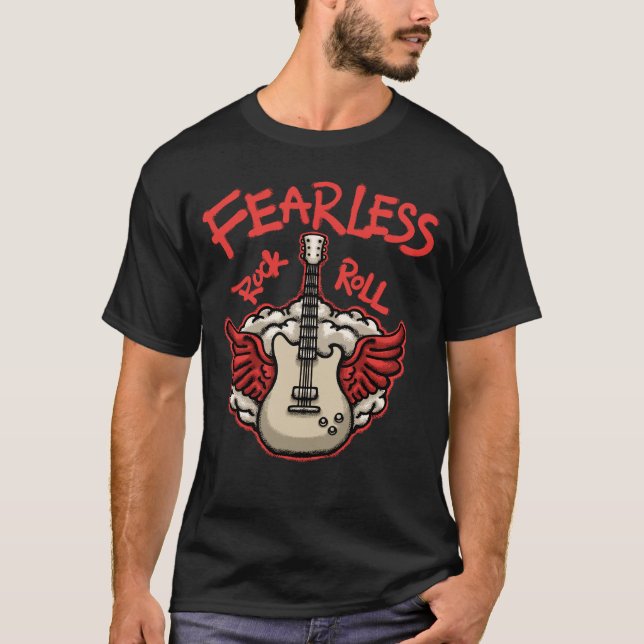 Guitar with Wings streetwear T-Shirt (Vorderseite)