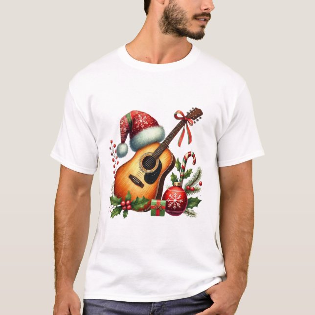 Guitar Xmas T-Shirt (Vorderseite)