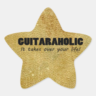 Guitaraholic Life Star Sticker
