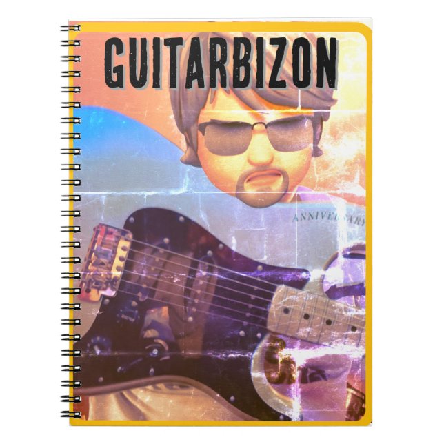Guitarbizon T-Shirt Notizblock (Vorderseite)