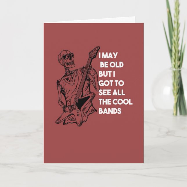 Guitarist Cards Rock And Roll Heavy Metal Band Karte (Vorderseite)