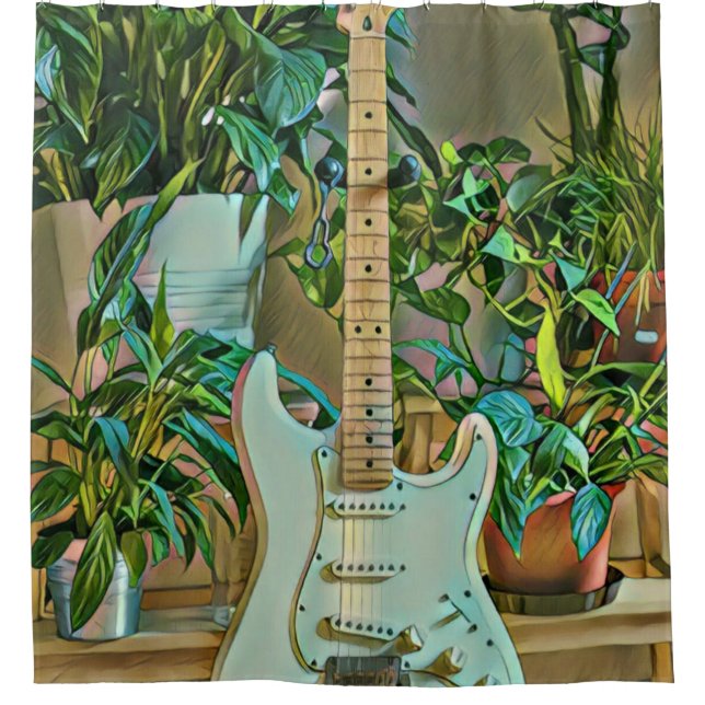 Guitarist gifts duschvorhang (Vorderseite)