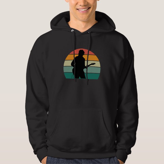 Guitarist Guitar Musician Bass Stringed Instrument Hoodie (Vorderseite)