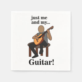 Guitarist Guitar Player Musical Party Serviette