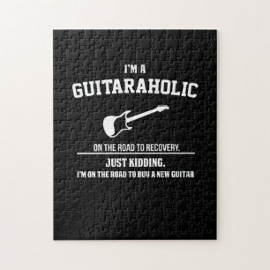 Guitarist I Am Guitaraholic Birthday Puzzle