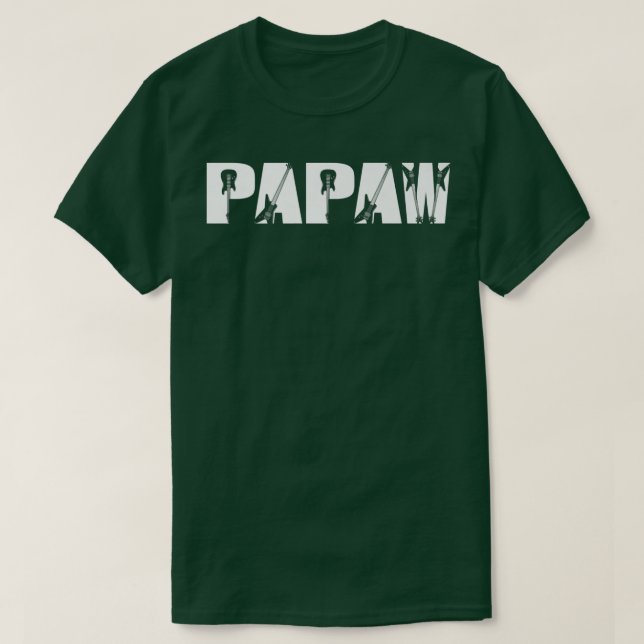 Guitarist Papaw Funny Music Guitar Lover Fathers D T-Shirt (Design vorne)