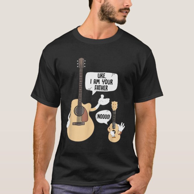 Guitarist - Uke I Am Dein Vater, Ukulele Funny Gu T-Shirt (Vorderseite)