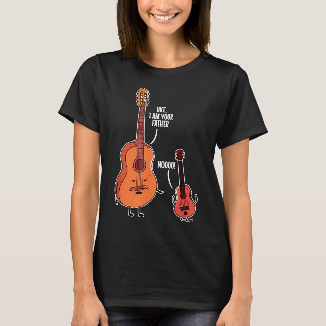 Guitarist - Uke, ich bin dein Vater für ukulele mu T-Shirt (Vorderseite)