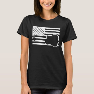 Guitarist-USA-Flagge T-Shirt