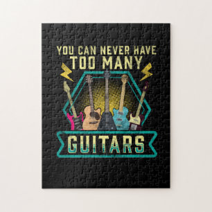 Guitarist You Can Never Have Too Many Guitars Xmas Puzzle