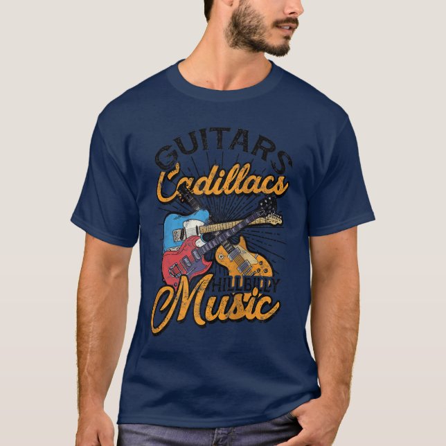Guitars Cadillacs Hillbilly Music Lyrics and songs T-Shirt (Vorderseite)