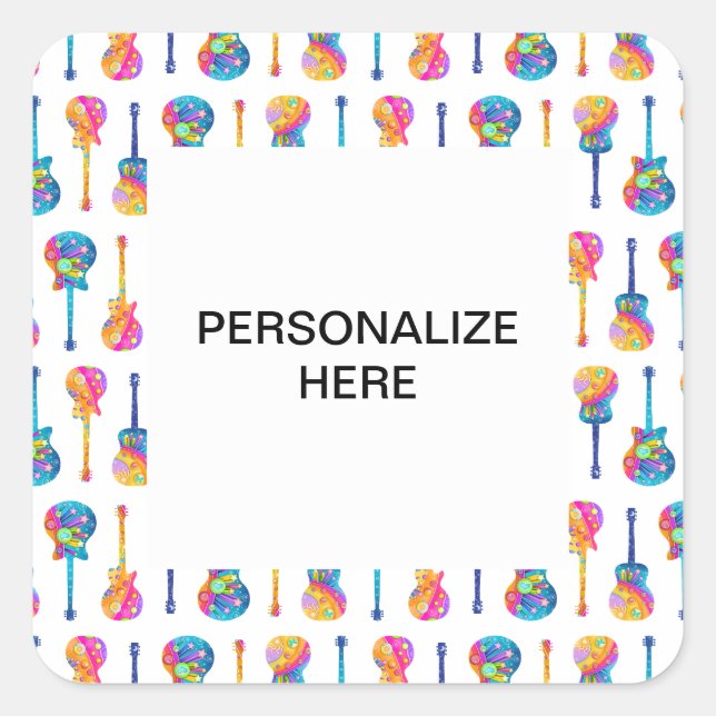 GUITARS Personalizable STICKER (Vorderseite)