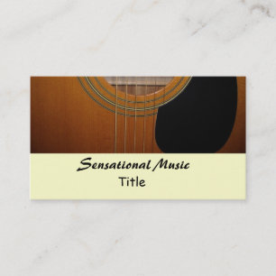 Guitars Sensationelle Musik Visitenkarte