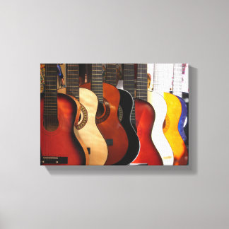 Guitars Wrapped Canvas Leinwanddruck