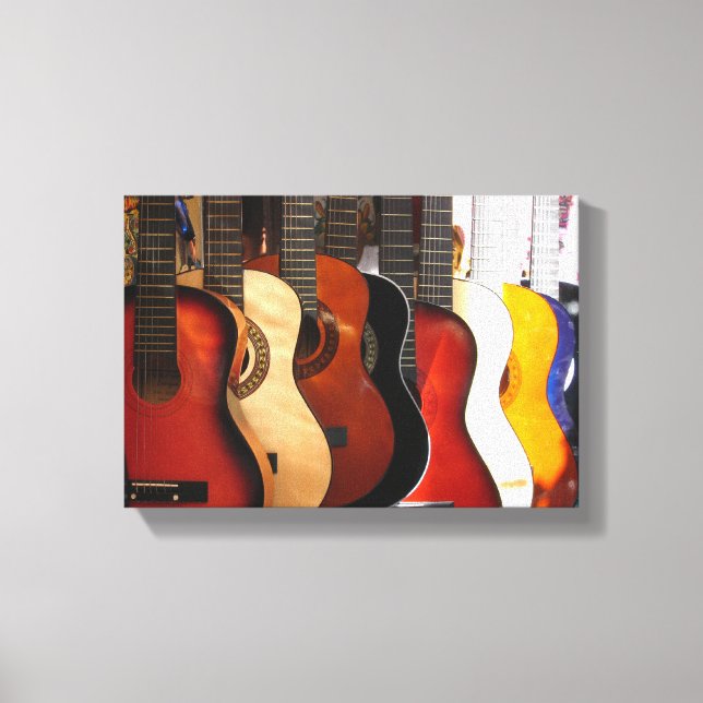 Guitars Wrapped Canvas Leinwanddruck (Vorderseite)