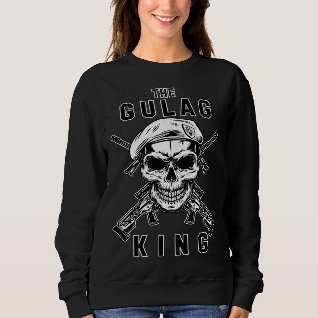 Gulag King Gaming Gamer Warzone Gamer Sweatshirt (Vorderseite)