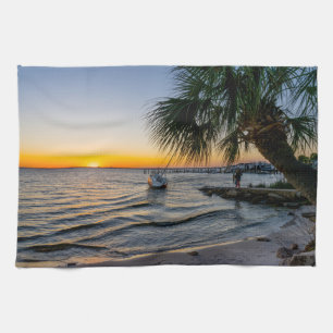 Gulf Breeze Florida Sunset Küche Handtuch