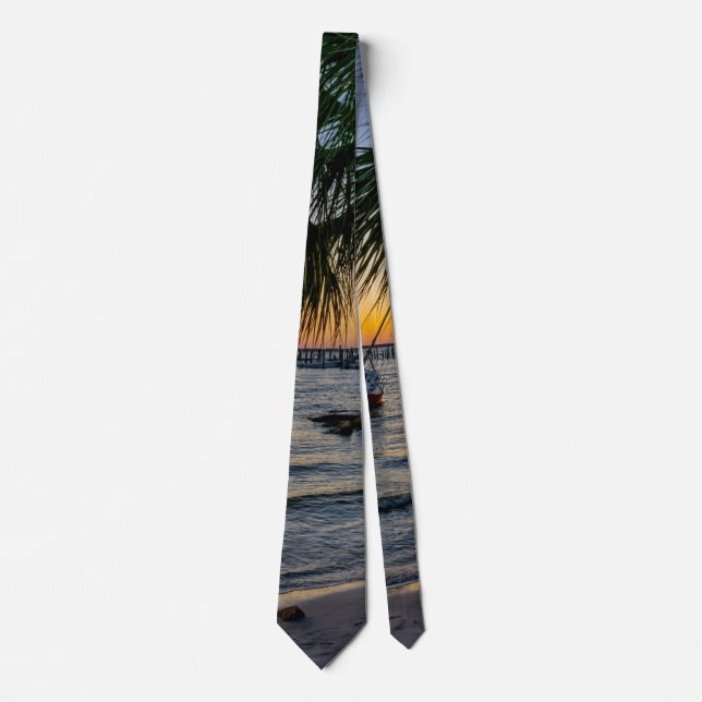 Gulf Breeze Florida Sunset Neck Tie Krawatte (Vorderseite)