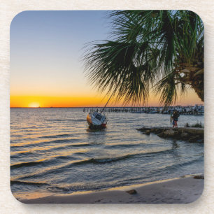 Gulf Breeze Florida Sunset Untersetzer Set