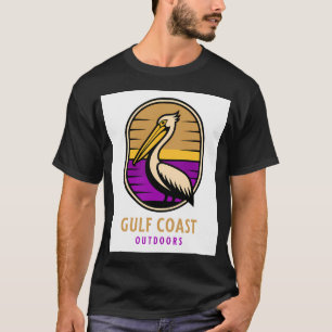 Gulf Coast Outdoors Pelikan-Vogeldesign T-Shirt