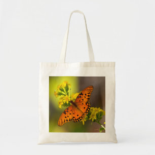 Gulf-Fritillary auch Passionsfalter auf Goldrute Tragetasche