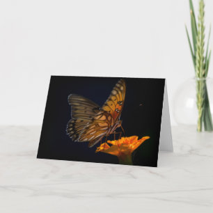 Gulf Fritillary Butterfly Blank Note Card Karte