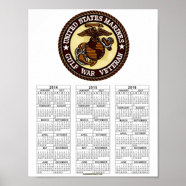 GULF KRIEG VET POSTER (Vorne)