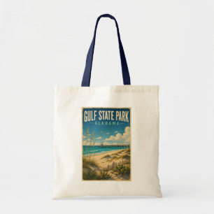 Gulf State Park Alabama Illustration Reise Kunst Tragetasche