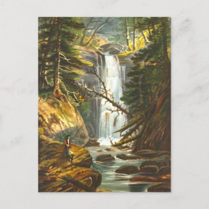 Gulf Waterfall, Vermont, Vintage Ansichtskarte Postkarte