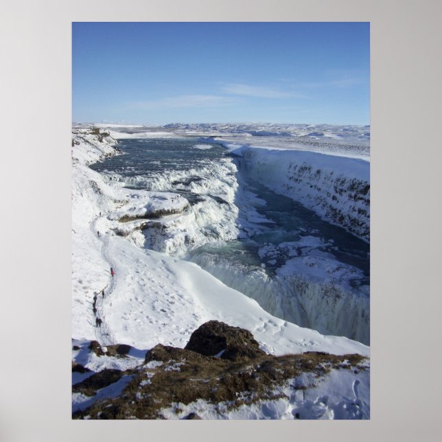 Gulfoss Falls Island Poster (Vorne)