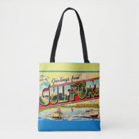 Gulfport Mississippi Retro-Postkarte