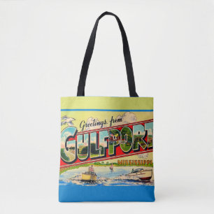 Gulfport Mississippi Retro-Postkarte
