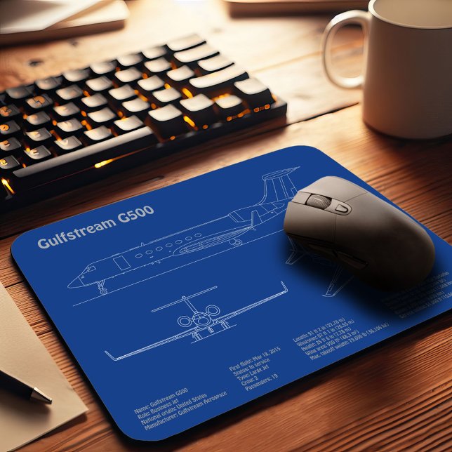 Gulfstream G500 - Flugzeugkonzepte AD Mousepad (Von Creator hochgeladen)
