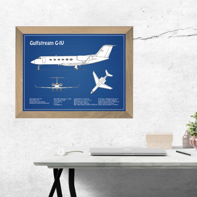 Gulfstream G-IV - Flugzeugkonzepte ABD Fotodruck (Von Creator hochgeladen)