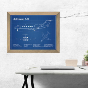 Gulfstream G-IV - Flugzeugkonzepte AD Fotodruck