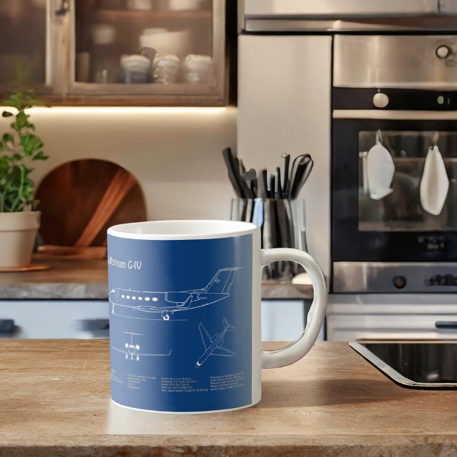 Gulfstream G-IV - Flugzeugkonzepte AD Kaffeetasse (Von Creator hochgeladen)