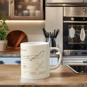 Gulfstream G-IV - Flugzeugkonzepte SD Kaffeetasse