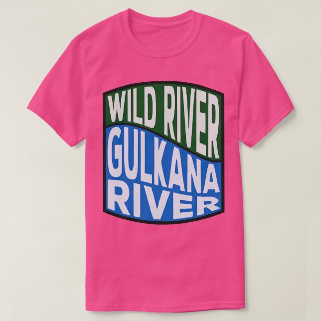 Gulkana River Wild River Wave TShirt (Design vorne)