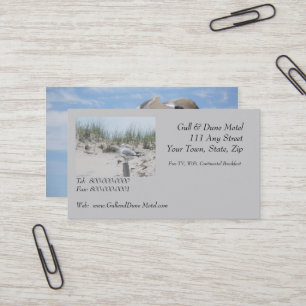 Gull auf der Post-Business-Karte Visitenkarte