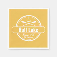 Gull Lake Minnesota Anker, Paddle Stadt und Name