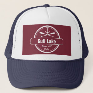 Gull Lake Minnesota Anker, Paddle Stadt und Name Truckerkappe