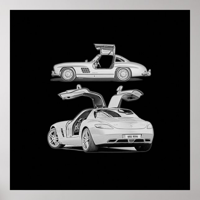 Gull Wing damals und heute Poster (Vorne)
