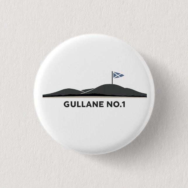 Gullane Scotland Golfball  Button (Vorderseite)
