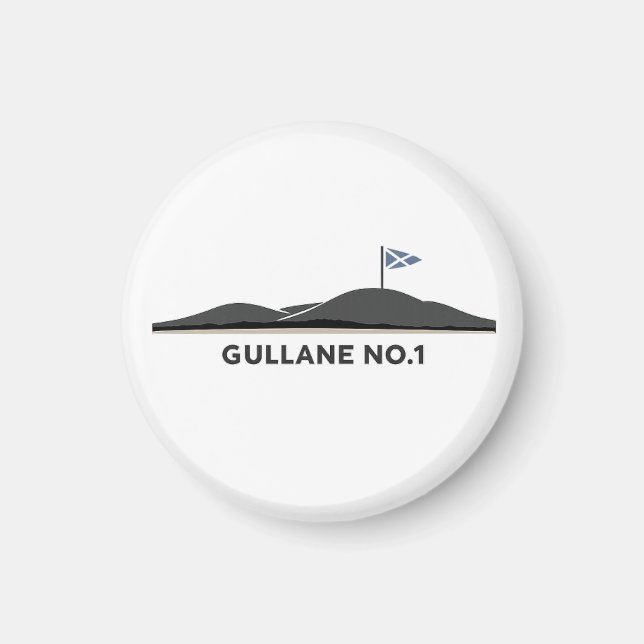 Gullane Scotland Golfball  Magnet (Vorne)