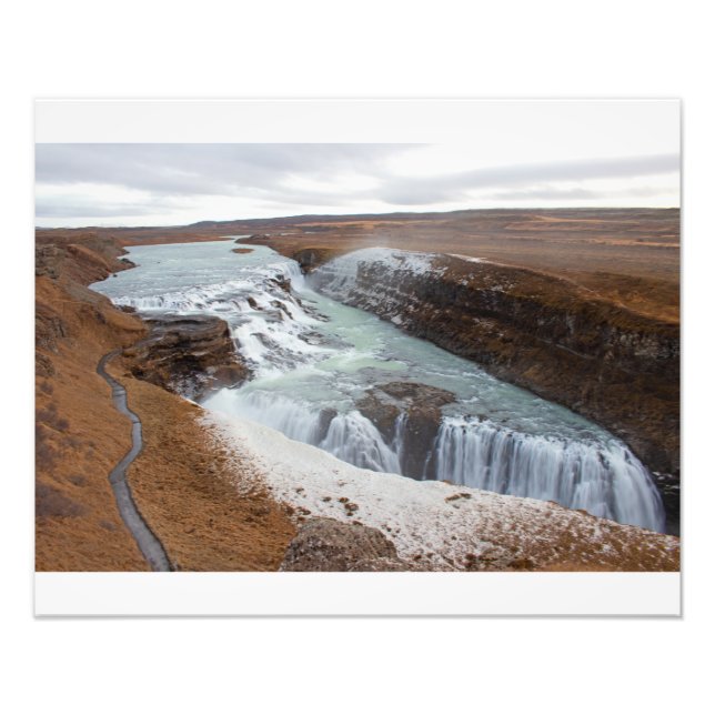 Gullfoss, Island Fotodruck (Vorne)