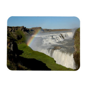 Gullfoss Wasserfall im Sommer Magnet